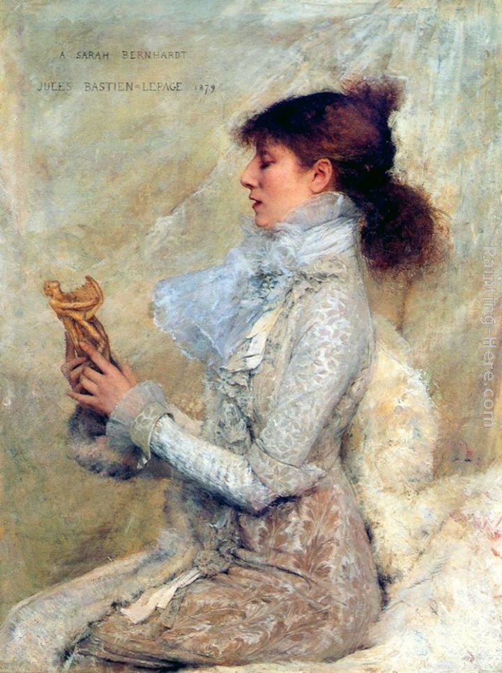 Jules Bastien-Lepage Portrait of Sarah Bernhardt